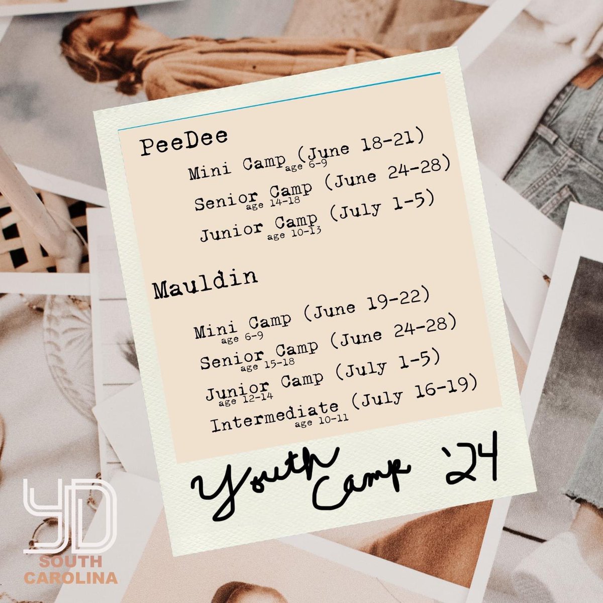 sccogyouth's tweet image. Set your calendars for Youth Camp 2024.  Camp theme reveal on January 16th.  It's an idea decades in the making. #sccogyc #1camp2locations