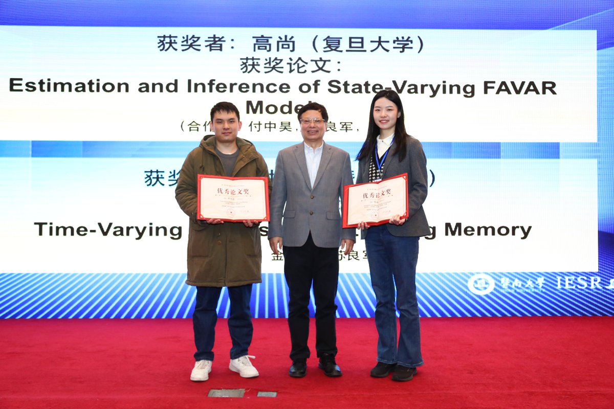 IESR_Jinan's tweet photo. The 6th Chinese Econometricians Conference was hosted by IESR at Jinan Campus from December 24 to 25, 2023. We are truly thankful for all the support the co-organizers dedicated to this conference.
#IESR #Jinan #Econometrics  #conference https://t.co/iB8XDKplD6