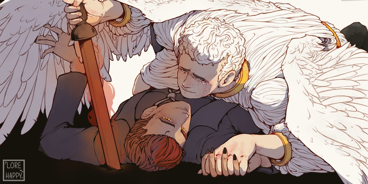 "Do what you must, Angel. I don't think you can do the wrong thing"

#goodomens #GoodOmensFanArt #aziracrow