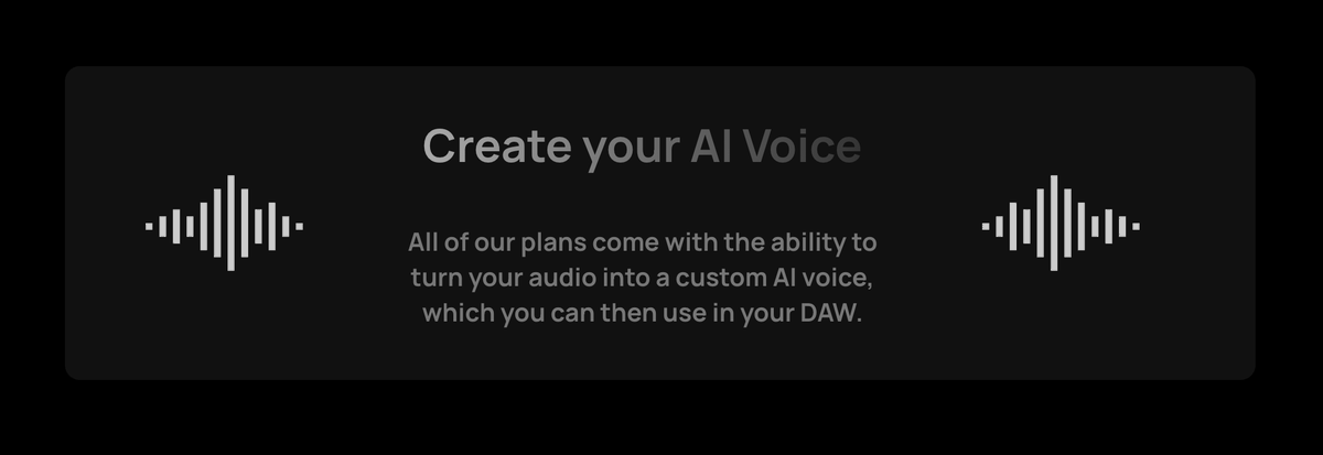 We are now offering voice model training! Train a voice and then use it directly in your DAW. Only at sunflower.industries