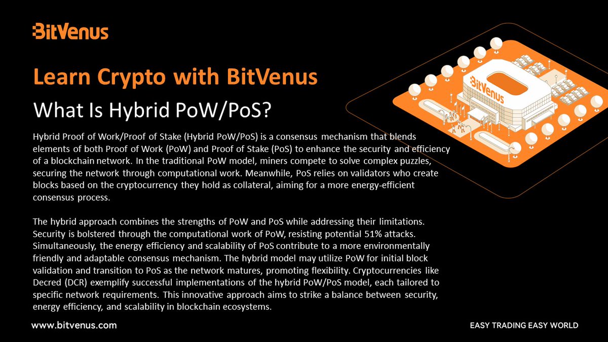 BVOX_global's tweet image. Learn Crypto with BitVenus

#HybridPoW #PoS #ConsensusMechanism #CryptoInnovation #DecredDCR #ProofOfWork #ProofOfStake #CryptoEfficiency #EnergySustainable #BlockchainScalability #Cryptocurrency #TechInnovation #CryptoConsensus #BlockchainTechnology #CryptocurrencyNews