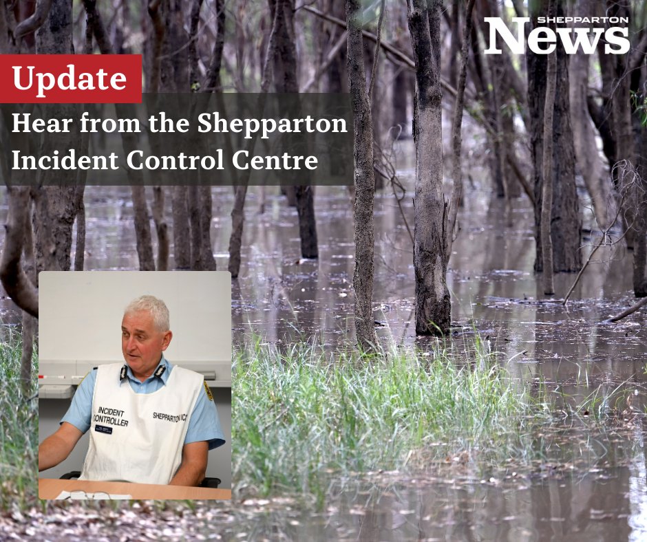 Head to our rolling coverage for an important update from the Shepparton Incident Control Centre around peak projections. For the full story, click here: tinyurl.com/z5cwm32n