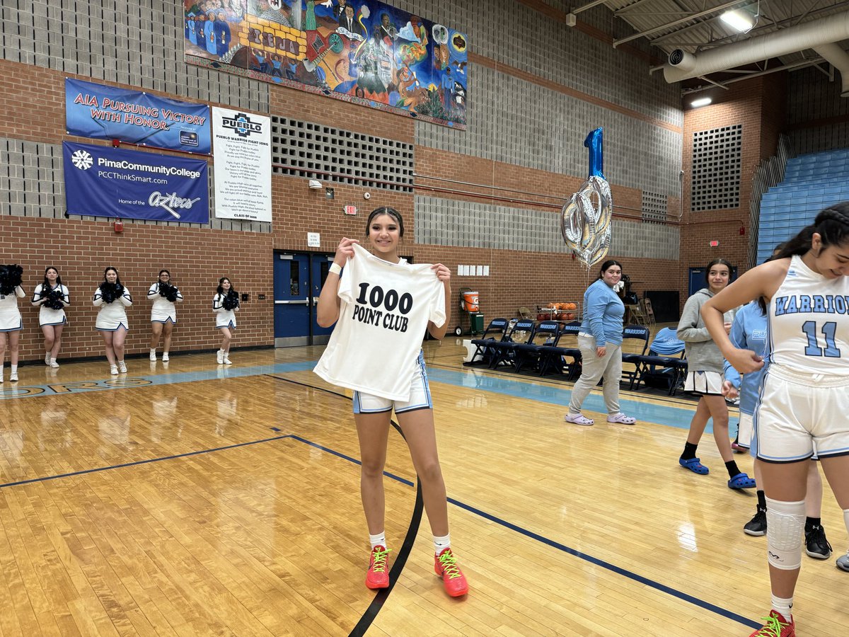 jennamfink's tweet photo. Congrats to Pueblo High’s America Cazares (@acazares_23) on hitting 1,000 career points… and she’s only a sophomore!! @KVOA https://t.co/DLCgynqUkI
