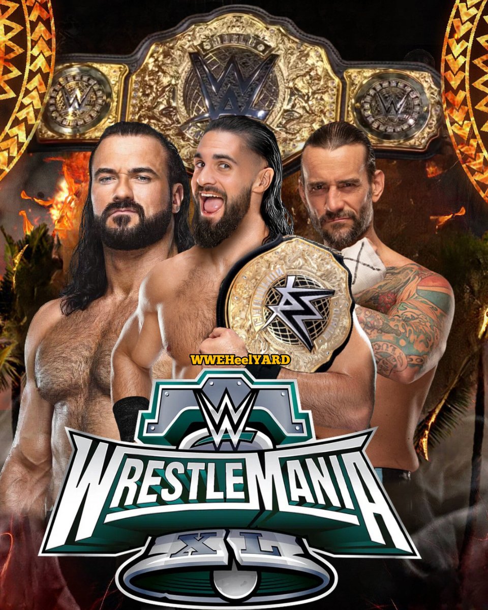 This would COOOOOOOOK #Wrestlemania40 #TripleThreatMatch @WWERollins vs CM PUNK vs @DMcIntyreWWE