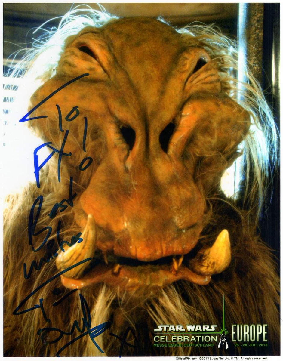 Bobafeet75's tweet photo. #HappyBirthday #TimDry 🎂🍾

9.01.1952
He's a mime artist, writer, photographic artist, musician &amp; actor, best known for appearing in #ReturnOfTheJedi &amp; the cult sci-fi/horror film #Xtro. Tim was a member of the duo Tik and Tok, that popularised robotic mime in the UK in the 80's https://t.co/WkGNeLdSSR