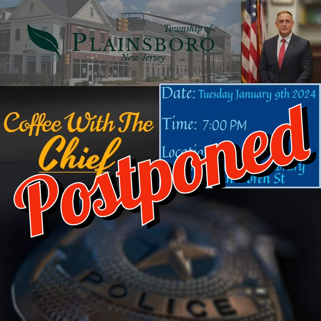 Tomorrow's Coffee With The Chief event has been postponed due to the expected inclimate weather.(January 9th 2024)