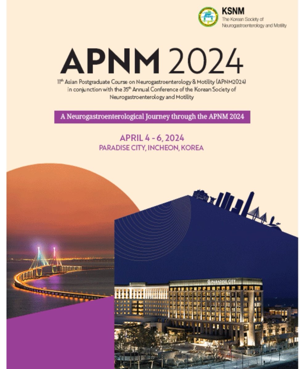 RomeGastroPsych's tweet photo. One of the few reasons to visit Asia🌏 in 2024! 🤩
▶️https://t.co/i5Xvz97Co7
▶️https://t.co/4gt9ShZ6Uv
#2024FnmThailand #apnm
#gitwitter #MedTwitter #dgbis #ibs #fd https://t.co/YLdmjFigyn