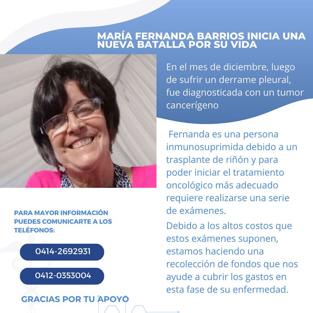 MariaesPueblo's tweet photo. URGENTE
Apoyo en Bs.
Pago móvil 0102 4842179 04161934468
Transferencia 0102-0122-5701-0007-7347
C.I 4842179. A nombre de María Fernanda Barrios de Ayala
Divisas Zelle  agbarriosb@gmail.com (Ana Barrios)
PayPal https://t.co/AtRMFjcUhg
Información tlfs 0414-2692931 o 0412-0353004 https://t.co/iL6rR5Qi38