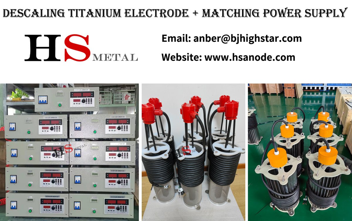 Descaling titanium electrode + matching power supply
Any inquiry or question，please contact me,thanks.

#titanium #Descaling #Descalingtitanium