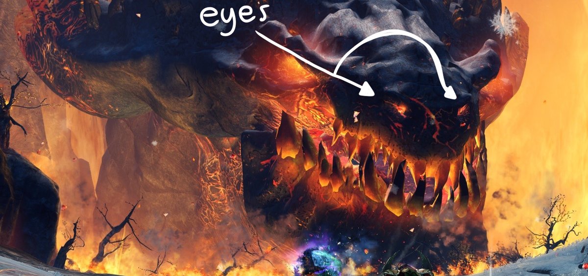 There has been some confusion about Primordus model in the game, so let me set things right. 

THESE ARE HIS EYES, I would know, he is my DAD.

#guildwars2 #gw2 #Primordus