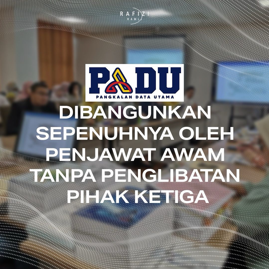 rafiziramli's tweet photo. Saya mengambil maklum siaran sosial media oleh stesen radio BFM89.9 mengenai Dr. Cher Han Lau, Ketua Pegawai Eksekutif syarikat Accio Technologies, yang mendakwa bahawa syarikat beliau terlibat dengan proses pembangunan PADU. 

Setelah semakan dilakukan dengan pasukan di Jabatan Perangkaan Malaysia (DOSM), saya boleh mengesahkan bahawa dakwaan oleh Dr. Cher adalah tidak benar. 

Pasukan Analitik PADU telah menjemput Dr. Cher hanya dalam kapasiti peningkatan kemahiran sumber manusia (upskilling) dalam sains data berdasarkan keupayaan beliau dalam pembangunan data raya (big data) dan machine learning.

Proses pembangunan PADU, pengumpulan atau pembersihan data PADU tidak melibatkan beliau ataupun sesiapa daripada syarikat beliau.

Saya ingin menegaskan sekali lagi bahawa PADU dibangunkan sepenuhnya oleh penjawat awam tanpa penglibatan mana-mana pihak ketiga. 

RAFIZI RAMLI
9 JANUARI 2024