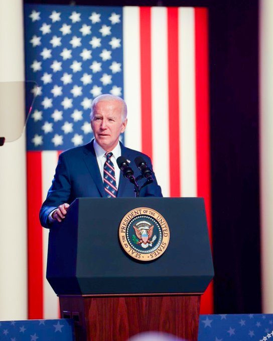 #VoteBlue #wtpBLUE WE THE People   President Biden delivered a fiery speech last Friday in Valley Forge, PA where he called out TFG and MAGA for the threat that they are to our democracy   Come this November we must make our voices heard loud and clear that democracy is still…