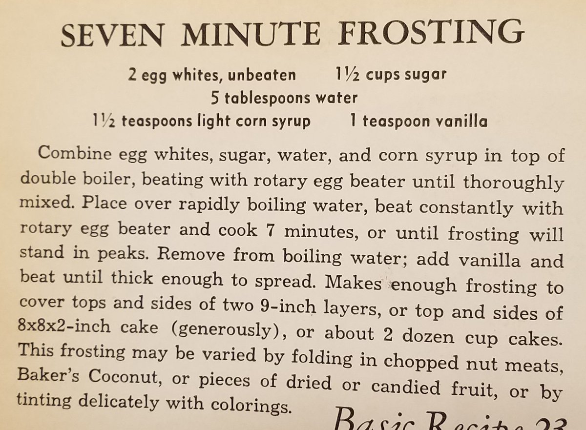 Re2OldFOOD's tweet photo. Frosted Chocolate Marble Cake with Chocolate Seven Minute Frosting -- 1930s
#oldrecipe #dessert #cake #frosting #1930srecipe #1930sfood #chocolate #depressioneracooking
#ChocolateMarbleCake #sugar
#SevenMinuteFrosting https://t.co/FxgZhoXgjT