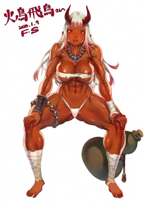 skebのコミッション。
さらしで腹筋が隠れないように極小さらしにした♪
#skeb #ecchi #褐色娘 #筋肉娘 