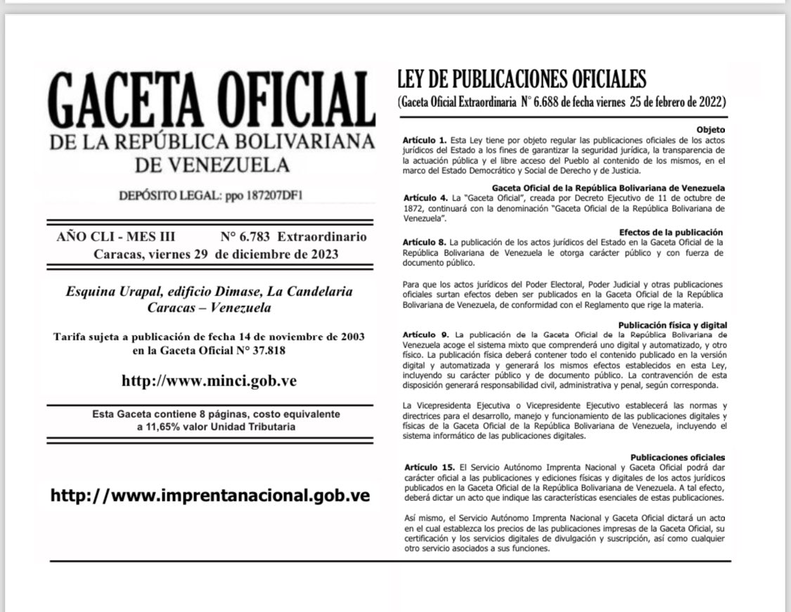 Parte II GO 6.783 Ext del 29-12-23