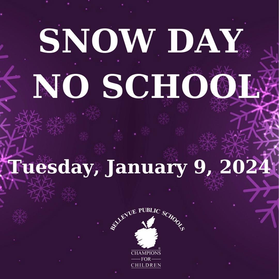 No school tomorrow! Enjoy one more day of winter break! See you all on Wednesday!