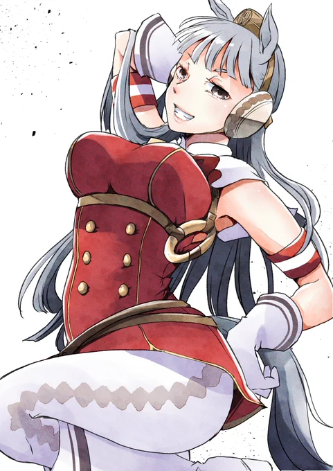ゴルシちゃん古絵リメイクしたやーつ 