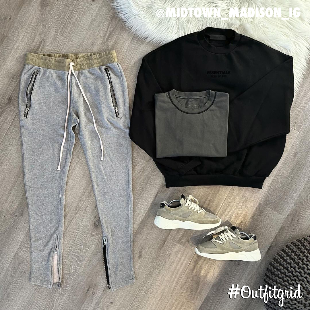 outfitgrid's tweet photo. Today's top #outfitgrid is by @midtown_madison_ig.
▫️ #2015 #FOG #Sweatpants
▫️ #Essentials #Crewneck
▫️ #LukeVicious #Tee
▫️ #Essenitals #DistanceRunner https://t.co/wS5GNwmEPQ