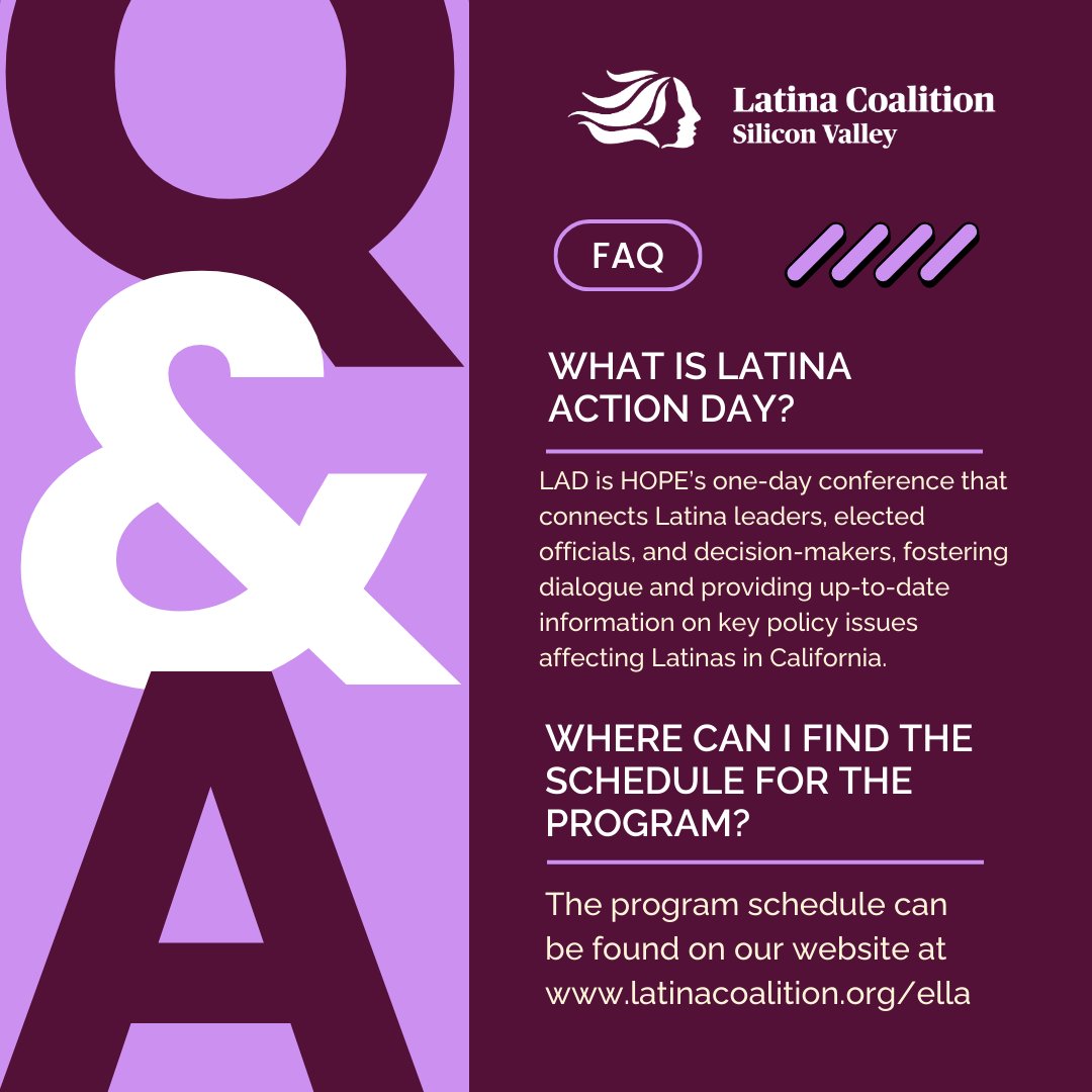 LatinaCoalition's tweet photo. ⏰ Amigas, the ELLA application deadline is THIS SUNDAY! Register at https://t.co/veL7HE4lgk

Not sure if ELLA is the right fit for you? 🤔 We've got you covered! 📚 Check out our list of FAQs! For more information visit https://t.co/anPIDqbILW https://t.co/9RW6fRmPIV