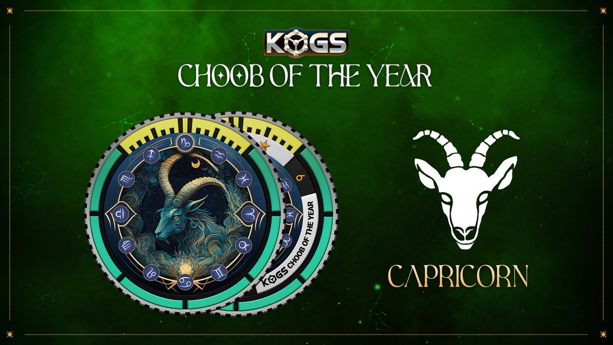 KOGS_GG's tweet image. 🌟✨ Capricorn season has arrived, bringing with it a cosmic symphony of ambition and resilience! 🏔️ Embrace the energy of the determined mountain goat as we ascend to new heights and get your KOGs COTY Capricorn pack!🌌
📌 Secure Yours: go.rfox.com/3tpITiT
 #NFTs #KOGs #COTY