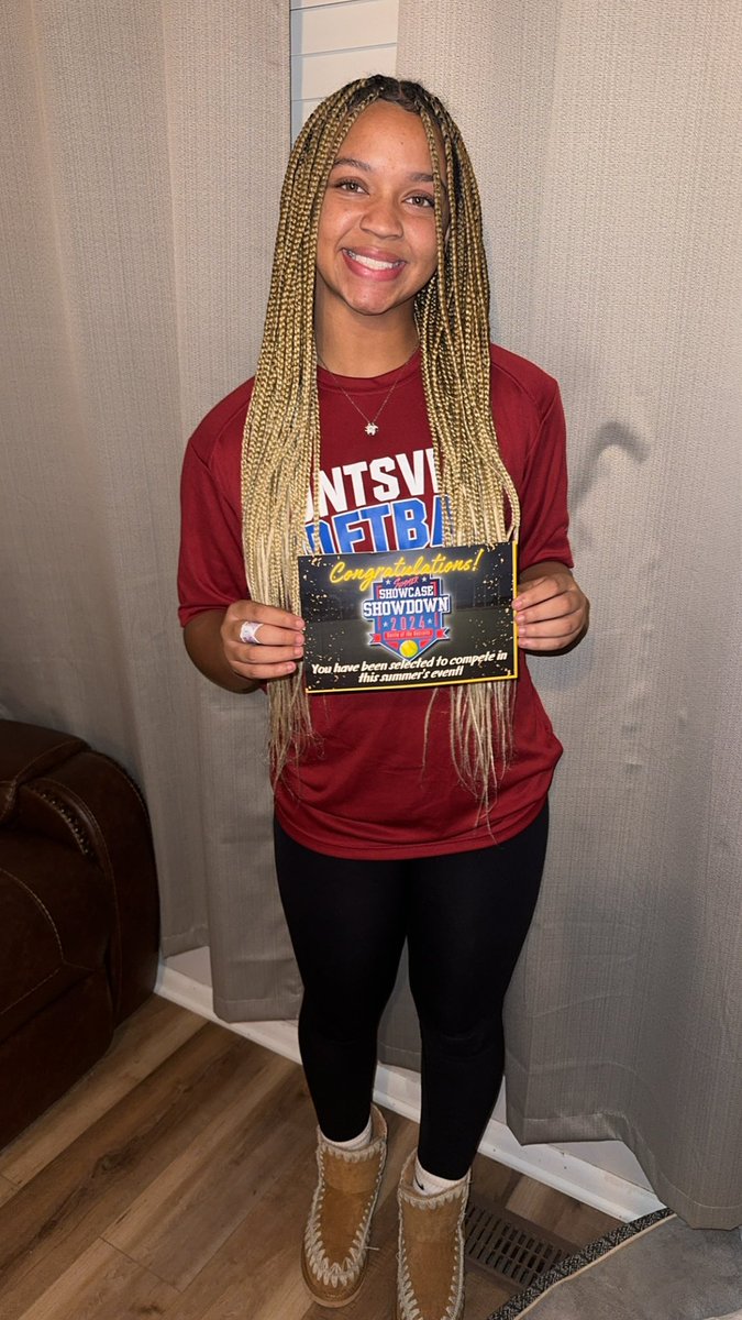 Amya Duster (@dusteramya) on Twitter photo So excited to receive an invite to the Showcase Showdown! Thank you <a href="/LvlUpSportsX/">Level Up Sports</a> for the opportunity #BattleoftheRecruits <a href="/coachangelbrown/">Angel Brown</a> <a href="/Acozart44/">Ashley Cozart</a> <a href="/carsonowens12/">Carson O.</a> <a href="/HolliMitchell8/">Holli Mitchell</a> <a href="/ChrisSteiner20/">chris steiner-leak</a> <a href="/UAH_SB/">UAH Softball</a> <a href="/AllySilva7/">Ally Silva</a> <a href="/CHARLEEJANELL1/">Coach CJ</a> <a href="/Foetray/">Tray Caldwell</a> <a href="/ClarkGSCC/">Ryan Clark</a> <a href="/aamusoftball/">Alabama A&M Softball</a> So excited to receive an invite to the Showcase Showdown! Thank you <a href="/LvlUpSportsX/">Level Up Sports</a> for the opportunity #BattleoftheRecruits <a href="/coachangelbrown/">Angel Brown</a> <a href="/Acozart44/">Ashley Cozart</a> <a href="/carsonowens12/">Carson O.</a> <a href="/HolliMitchell8/">Holli Mitchell</a> <a href="/ChrisSteiner20/">chris steiner-leak</a> <a href="/UAH_SB/">UAH Softball</a> <a href="/AllySilva7/">Ally Silva</a> <a href="/CHARLEEJANELL1/">Coach CJ</a> <a href="/Foetray/">Tray Caldwell</a> <a href="/ClarkGSCC/">Ryan Clark</a> <a href="/aamusoftball/">Alabama A&M Softball</a>