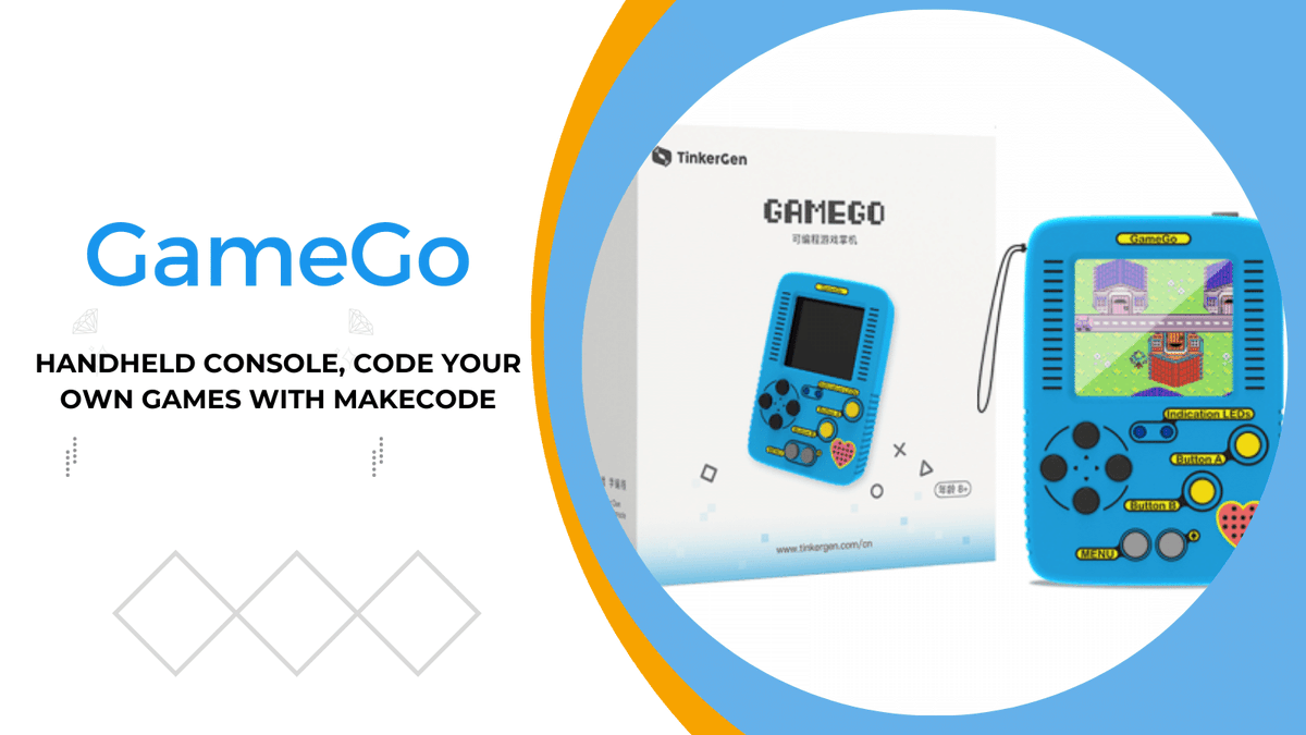 Pakronics's tweet image. GameGo

A programmable game console that supports game programming on MakeCode Arcade

Buy now @https://www.pakronics.com.au/products/gamego-handheld-console-code-your-own-games-with-makecode-ss114992404

#gamego #pakronics #makecode #diy #electronics #games #kids #school