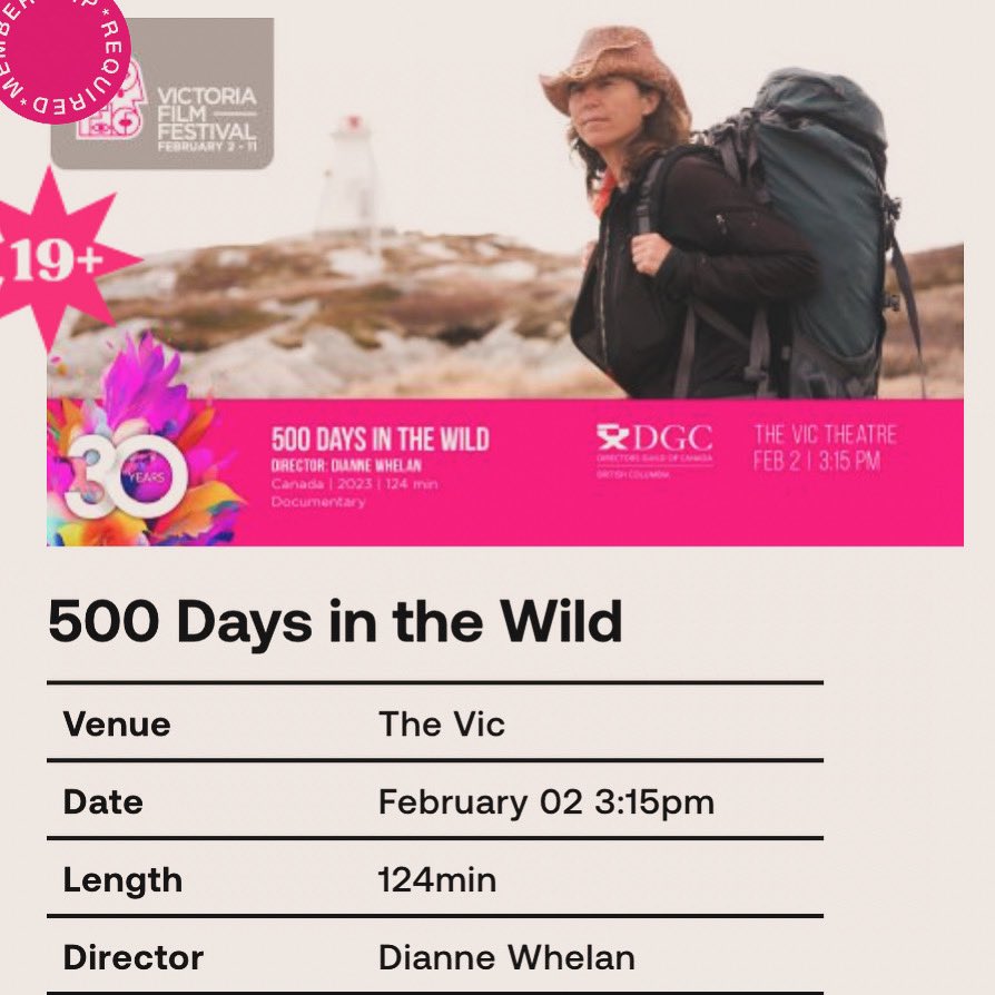500daysinthewild (@500daysnthewild) on Twitter photo Happy to share 500 Days in the Wild will screen at the <a href="/VicFilmFestival/">VictoriaFilmFestival</a> at Feb.2nd at 3:15pm. Tickets for sale at Victoriafilmfestival.com/product/500-da… Happy to share 500 Days in the Wild will screen at the <a href="/VicFilmFestival/">VictoriaFilmFestival</a> at Feb.2nd at 3:15pm. Tickets for sale at Victoriafilmfestival.com/product/500-da…