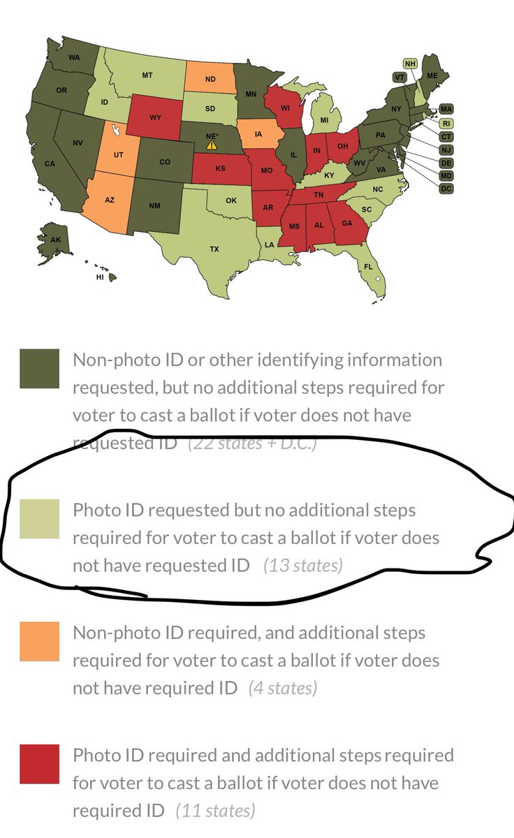 @RickyDoggin Non U.S. citizens can not vote in elections. It’s been a law. Still is a law. Only these states do not require ID or ANY OTHER STEPS for someone to vote. Notice anything about those states 🤔