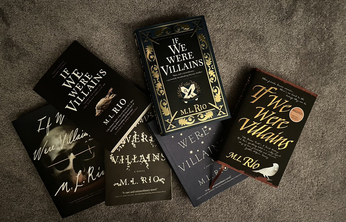 thegoldflinch's tweet photo. do u ever pull out ur if we were villains collection and admire it https://t.co/AxOyP0IEfa