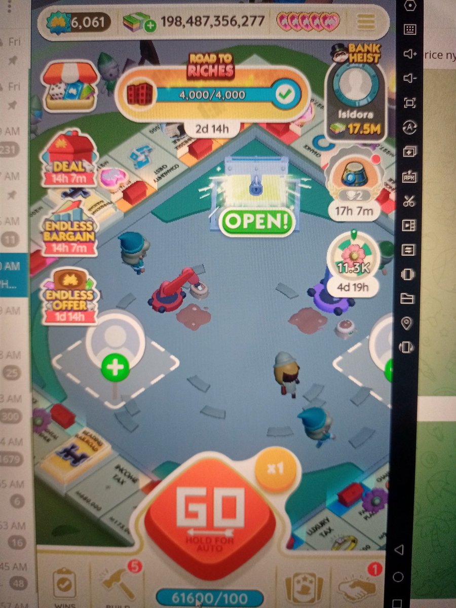Zindrul's tweet photo. I'm doing a full carry service on my alt just dm me!
#MonopolyGo #monopolygotrade #monopolygosell https://t.co/qa3kf6L3tV