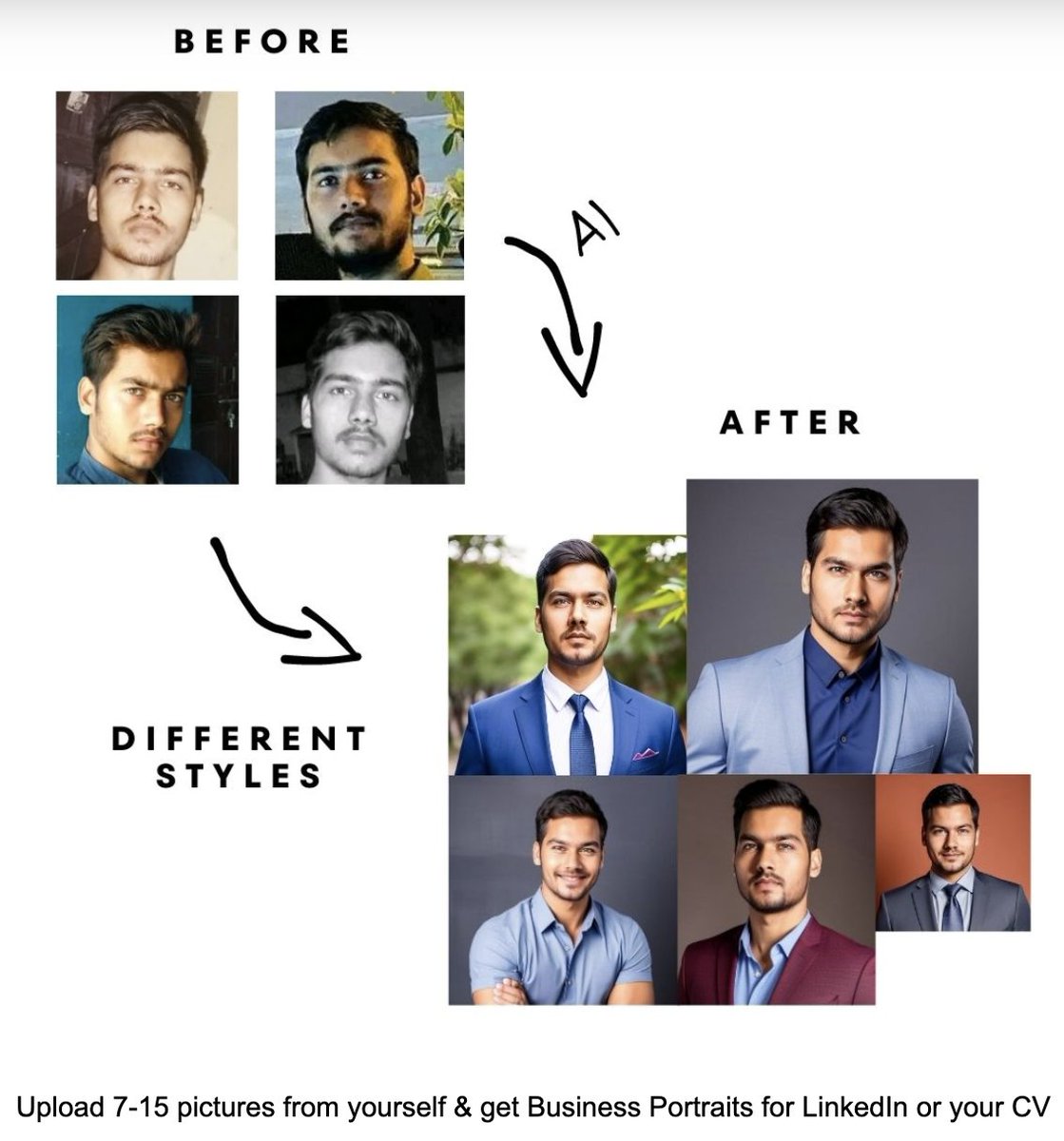 10 AI Headshot Generators for Professional Photos in Seconds:

- Profilebakery.com
- Headshotpro.com
- Dreamwave.ai
- Studioshot.ai
- Prophotos.ai
- Multiverse.ai
- Aragon.ai
- Secta.ai
---×