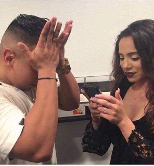 "vamos tirar outra foto, eu não gostei dessa"