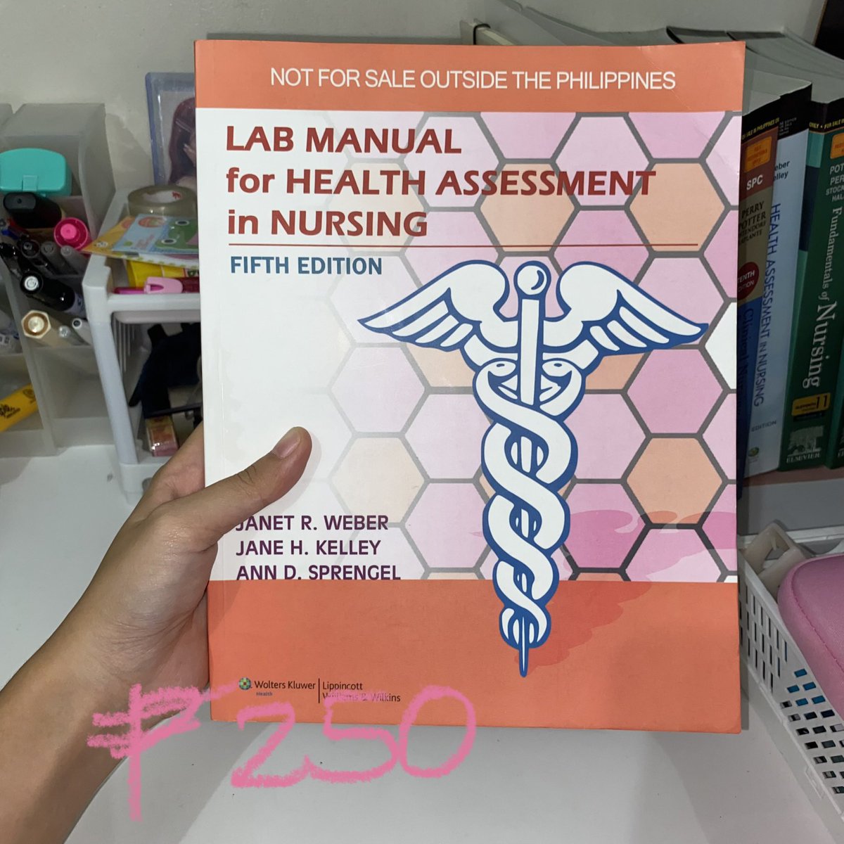 chalowdraws's tweet photo. lfb wts ph nursing books for sale

📚 Fundamentals of Nursing Vol 1 &amp; 2 (11th edition) by Potter, Perry, Stockert, and Hall

📚 Health Assessment in Nursing (7th ed) by Weber and Kelly

📚 Lab Manual for Health Assessment in Nursing (5th ed) by Weber, Kelly, and Sprengel https://t.co/L8PCaJBe3M