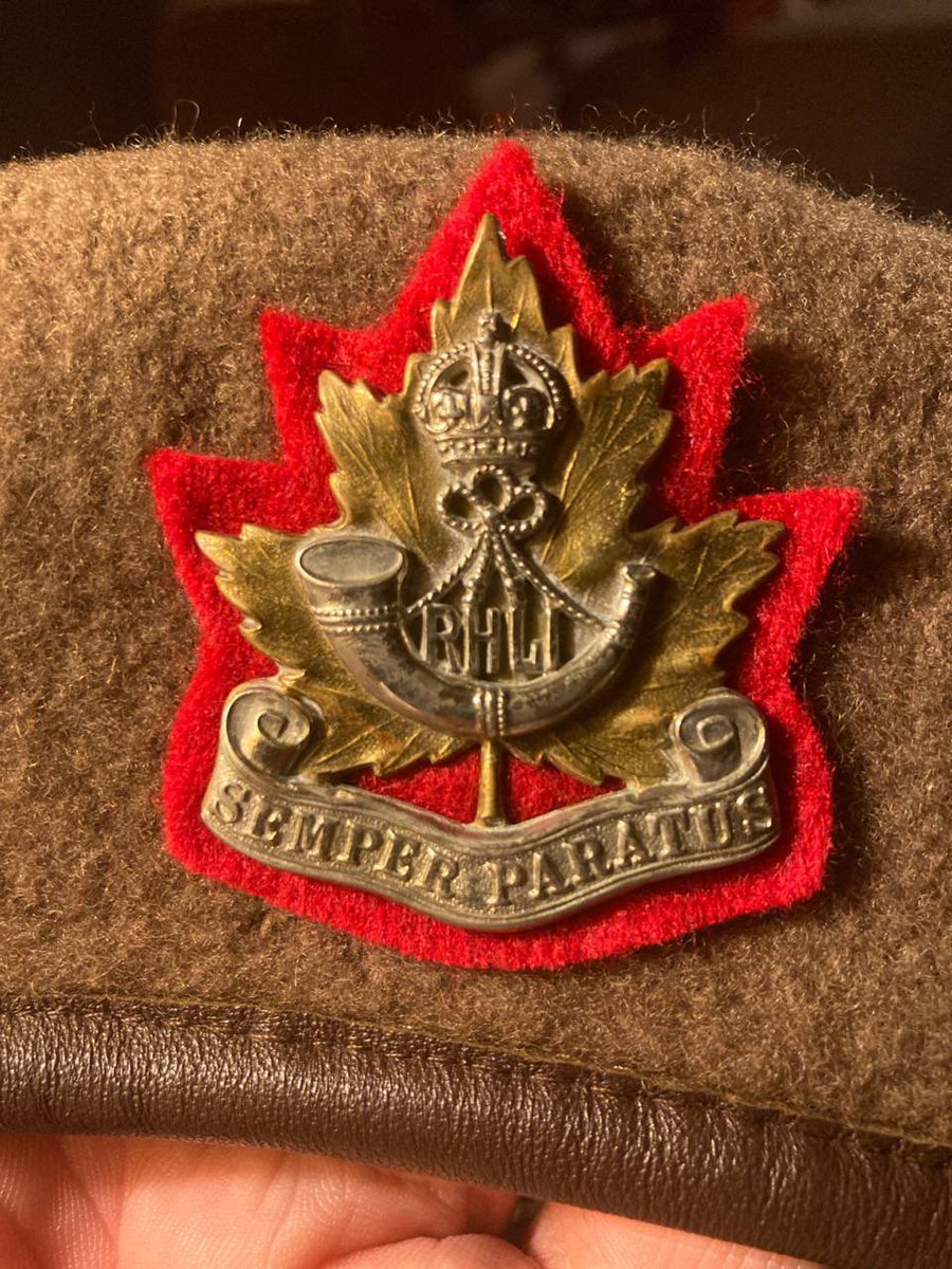 Breaking out my WW2 British/Commonweath battledress for the winter. Let’s see if anybody recognizes the unit this beret badge belongs to