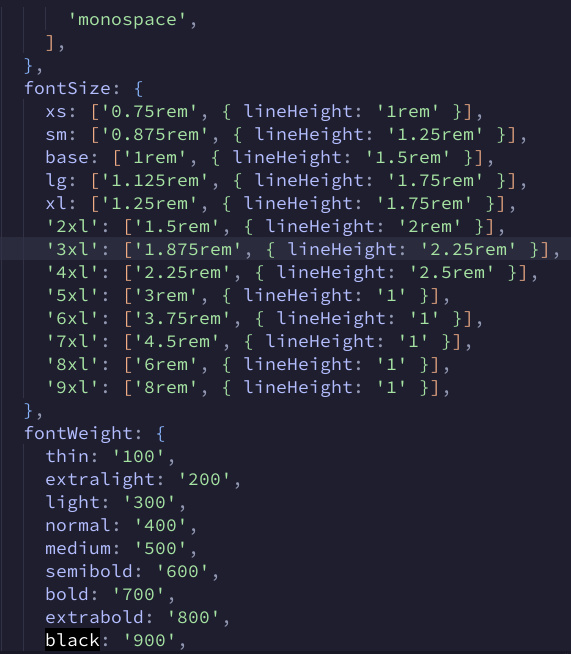 【 Tailwind CSS 】
設定ファイルにデフォルト値をすべて出力する

tailwindcss init -f

カスタマイズしたいときに便利かも