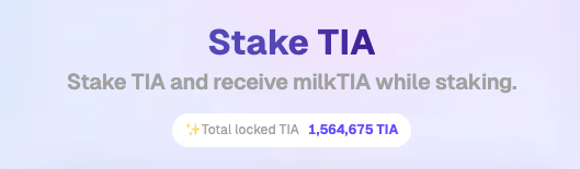 milky_way_zone's tweet image. oh? 👀

We've passed 1.5M locked TIA with a TVL of $24M! 

For those curious about whether the TVL consists of one or two large whales 🐳, check out the gradual increase here: defillama.com/protocol/milky…