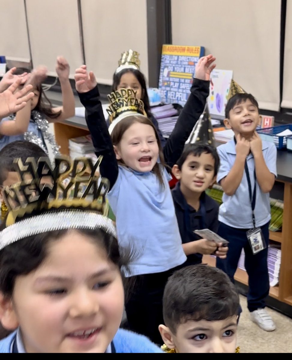 PGarciaMaddock's tweet photo. Kindergarten came back from winter break to a fun filled cheer for the new year!🎉🥳. #BSD111 #marvelousmaddock #kindergarten #burbank111 https://t.co/0enx5L1qjW