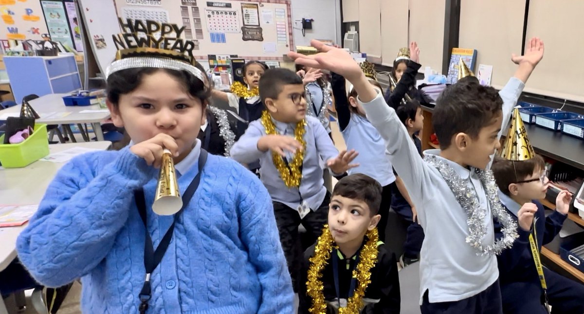 PGarciaMaddock's tweet photo. Kindergarten came back from winter break to a fun filled cheer for the new year!🎉🥳. #BSD111 #marvelousmaddock #kindergarten #burbank111 https://t.co/0enx5L1qjW
