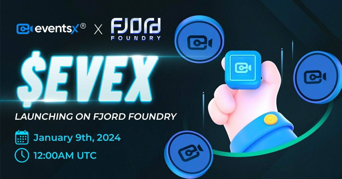 TradeCoinDream's tweet photo. The countdown is on!

@EventsXofficial token $EVEX launches on @FjordFoundry's Curated Pool. 

Get ready for a new era in digital events! 
⏰ Date: 9th Jan, 2024
Time: 12:00AM UTC

Buy here: https://t.co/RIE1f3IjJq

#EventsX #BitcoinEarnings #MultichainFlexibility
#Participate2Earn  #Crypto #BNBStaking #Multichain #Bitcoin