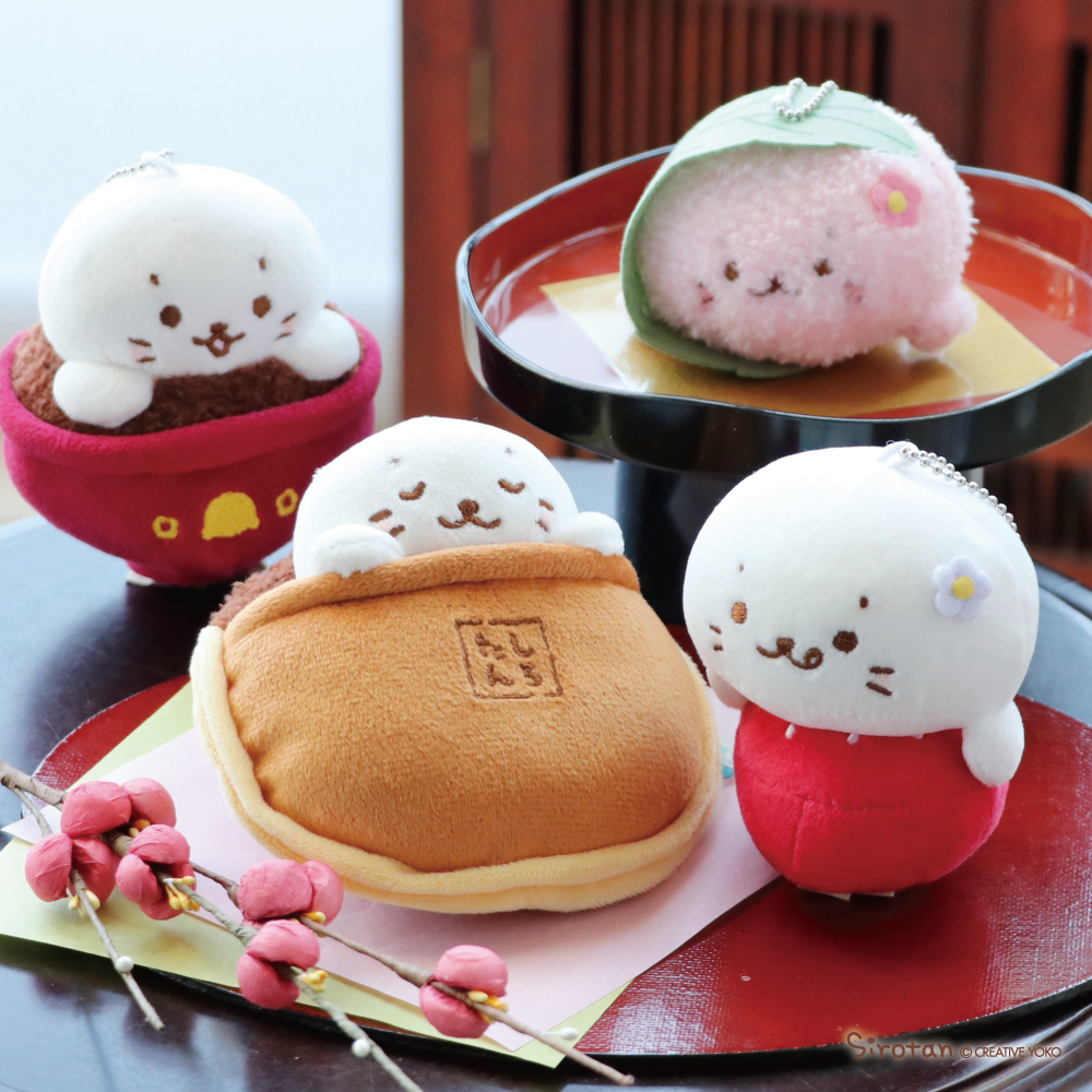 🌸しろたん和菓子はいかが♪🌸

■和菓子キーホルダー(いちご大福/桜もち/どら焼き/おしるこ)

しろたんが可愛くておいしそうな和菓子になりきり💫

どら焼きの中ですやすや眠ったり、おしるこにつかったり
自由なしろたんにほっこり癒されます🍵

ネットショップはこちら♪▼
https://t.co/7gelskHYJj 
