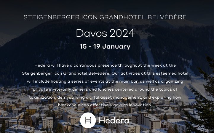 At #WEF23 DAVOS @hedera with @Uber & @Politico.
This year at #WES24 DAVOS, @hedera with “COO of @SpaceFoundation, CEO of @spacefabworld, NASA Astrounaut & CEO of @SpaceForArtFoun”
👇

💫 Fueling cosmic collaboration? Space Foundation, ‘Space for a Better World’ initiative, and