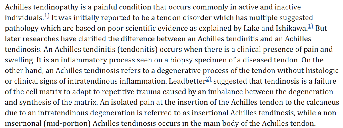 I FINALLY found something that comprehensively explains what Achilles Tendonosis is, compared to Achilles Tenodonitis. 🧐🧐🧐
Knowledge is power...I always feel better when I know what the hell is going on! LOL 
#ChronicPain #DegenerativeDiseases