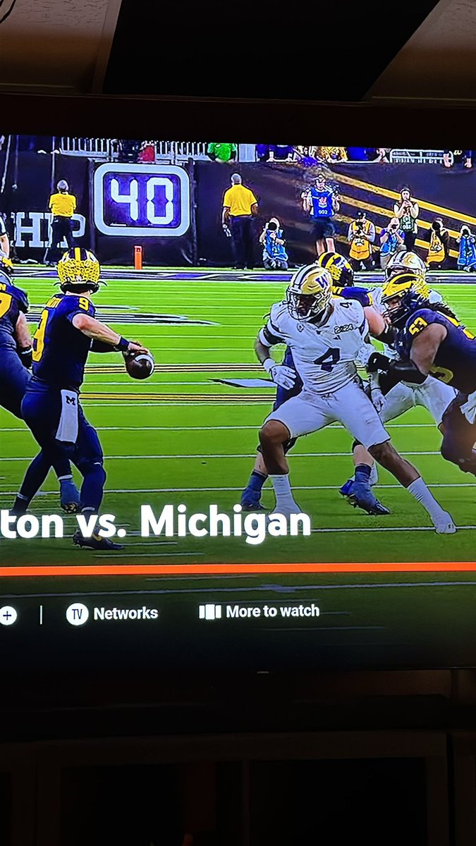 TheRealCBlakely's tweet photo. At least call it fairly. #PurpleReign #CFPChampionship https://t.co/7WitKTYP9O