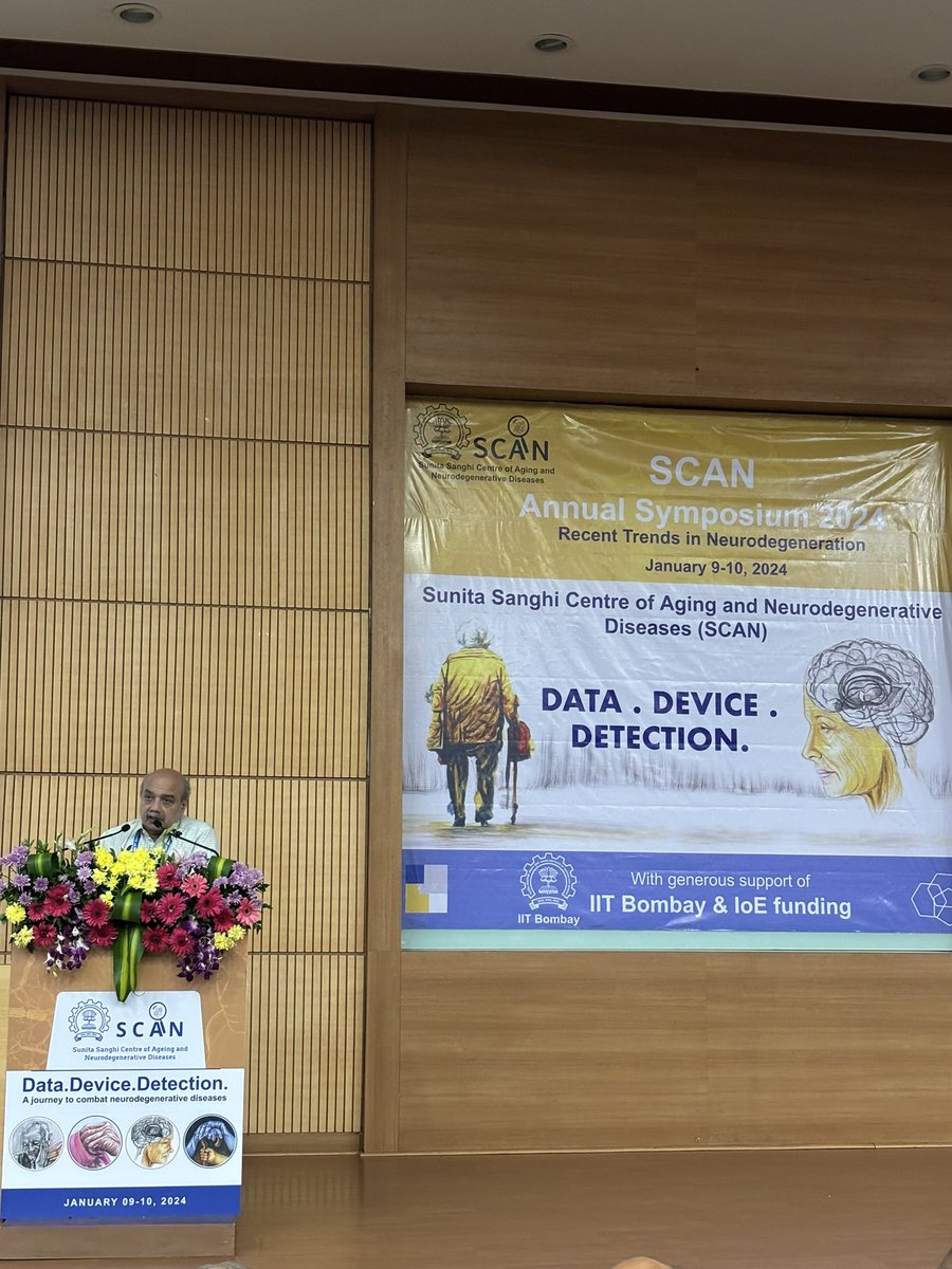 The first Annual Symposium of the Sunita Sanghi Centre of Aging and Neurodegenerative Diseases (SCAN) <a href="/iitbombay/">IIT Bombay</a> - led by <a href="/SamirKMaji1/">Samir K Maji</a> and supported by Sharad Sanghi, IITB alumnus - wonderful to see this effort take of so well