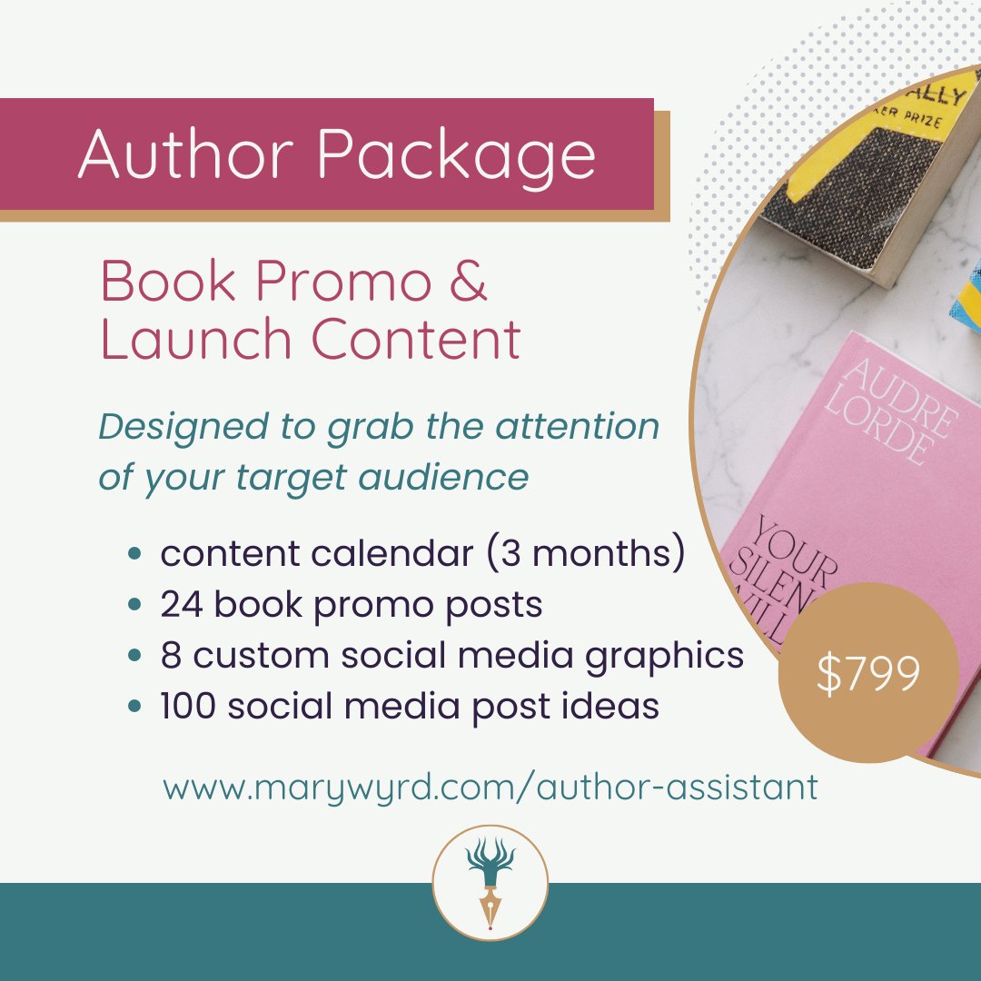 #authorcommunity Get your book promotion and book launch content done for you. Ideal for: fantasy, sci-fi, horror, weird, gothic, historic Customized packages are available from $152 Visit marywyrd.com for more details & to get in touch