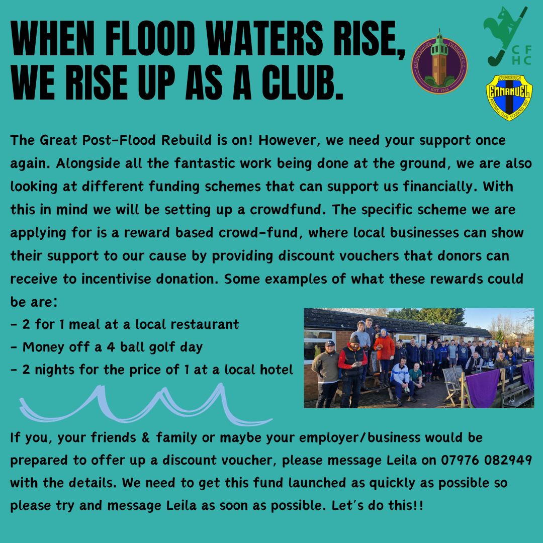 🚨Help needed🚨

Can you or your employer offer up a raffle prize/discount voucher as part of our fundraising efforts?

The damage done to our clubhouse &amp; facilities by #StormHenk is substantial. The help from our members &amp; community so far has been amazing - let's keep it going!