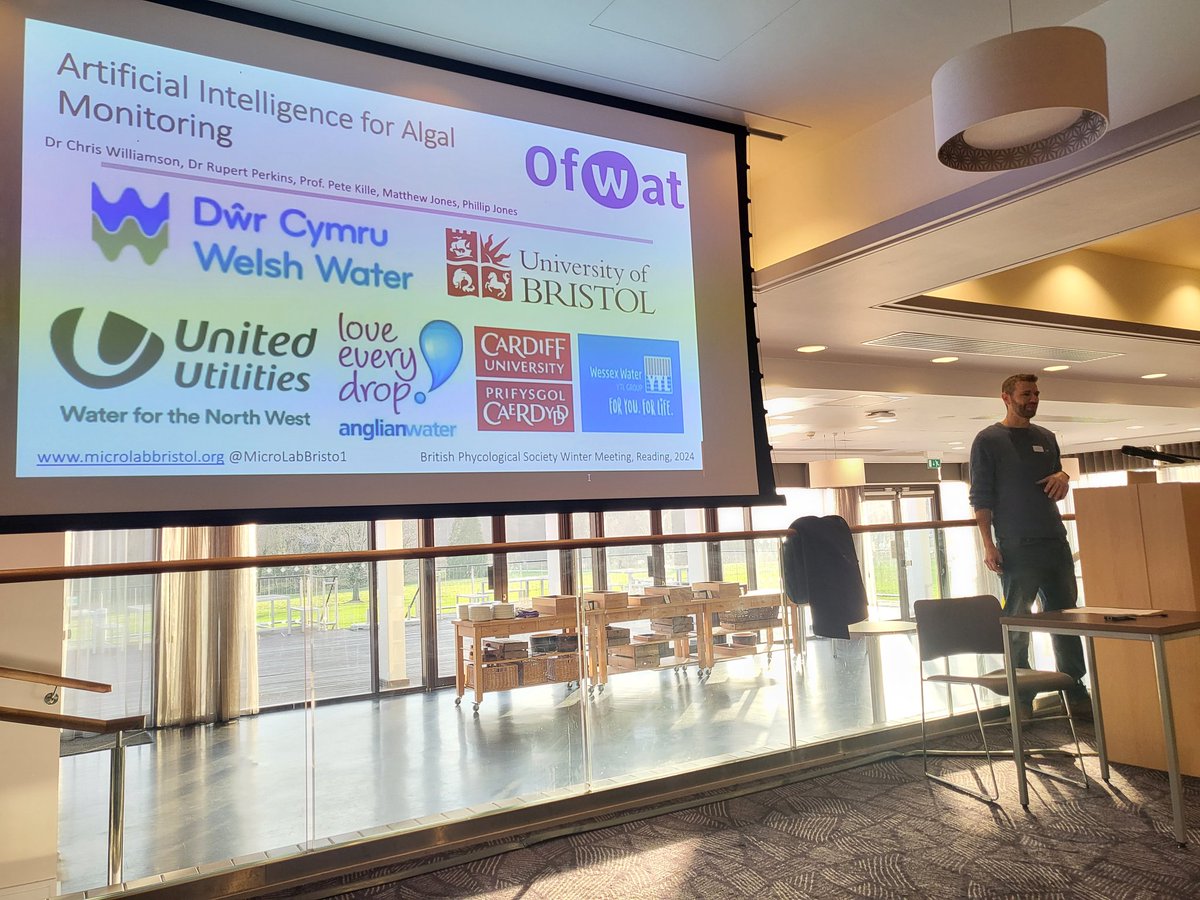 MicroLab@Bristol (@microlabbristo1) on Twitter photo Honoured to have 2 keynotes from our group at <a href="/bps_algae/">The British Phycological Society</a>'s winter meeting this year! Chris is starting us off with AI for Algal Monitoring, and Holly Liken our new PhD student working on this will be around to chat if you have any questions or suggestions. Honoured to have 2 keynotes from our group at <a href="/bps_algae/">The British Phycological Society</a>'s winter meeting this year! Chris is starting us off with AI for Algal Monitoring, and Holly Liken our new PhD student working on this will be around to chat if you have any questions or suggestions.