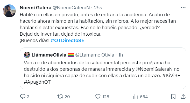 Noemí hasta el c*ño de esta gente capítulo 196

Tenéis que pensar un poco más antes de escribir burradas
#OTDirecto9E
