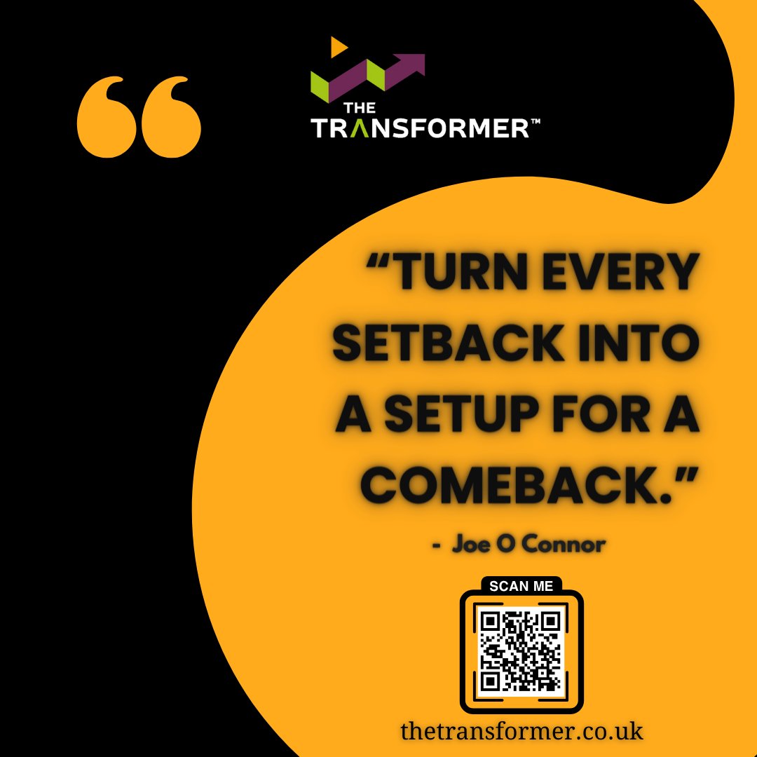 The1Transformer's tweet photo. Embrace the art of turning challenges into stepping stones towards success. Remember, every setback is a setup for an incredible comeback. Transform obstacles into opportunities, and let adversity fuel your ambition.  #AchieveMore #ThriveInChaos #ResilienceRising #Thetransformer https://t.co/XxC1hzHWSM