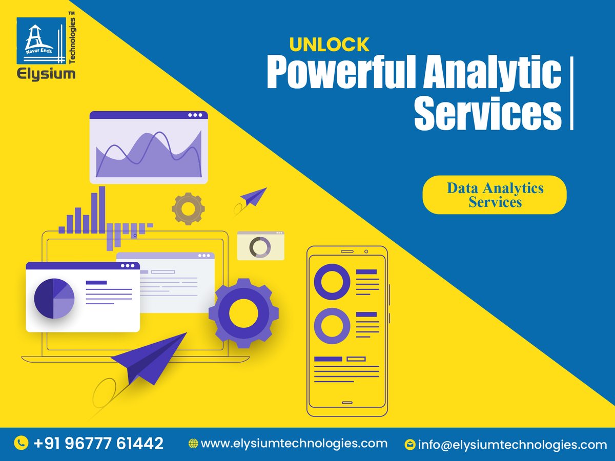 elysiumind's tweet photo. 🚀Data Analytics
#elysiumtechnologies #ETPL #datascienceconsultation #ConsultingServices #datascienceagency #datainsights #datasciencecompany #BusStrike #ArjunaAward #IndianOilCustomersDay #MohammedShami #maldivesboycott #artificialintelligencetechnology #data #analytics #AI https://t.co/ZpSrMongsS